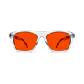 Sleepaxa Regent Crystal Clear Sleep Glasses – Clear Flat-Top Square, Wide Fit