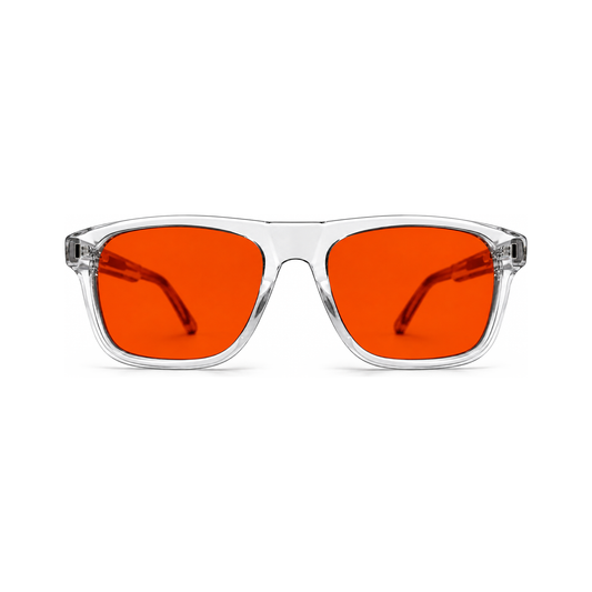 Regent Crystal Clear sleep glasses, flat-top square