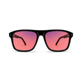 Sleepaxa Regent Jet Black FL-41 Migraine Glasses – Flat-Top Square, 45mm Lens Depth