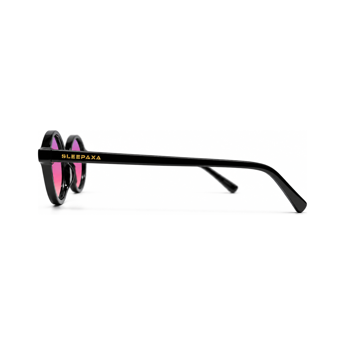 Riviera Jet Black FL-41 migraine glasses, retro oval cat-eye