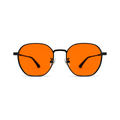 Sleepaxa Zephyr Jet Black Sleep Glasses – Hexagonal Frame, Extra-Deep Lens