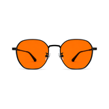 Zephyr Jet Black sleep glasses, hexagonal
