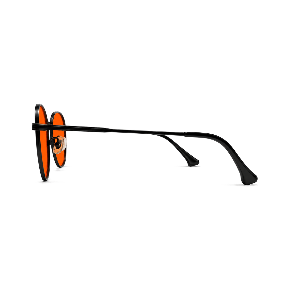 Zephyr Jet Black sleep glasses, hexagonal