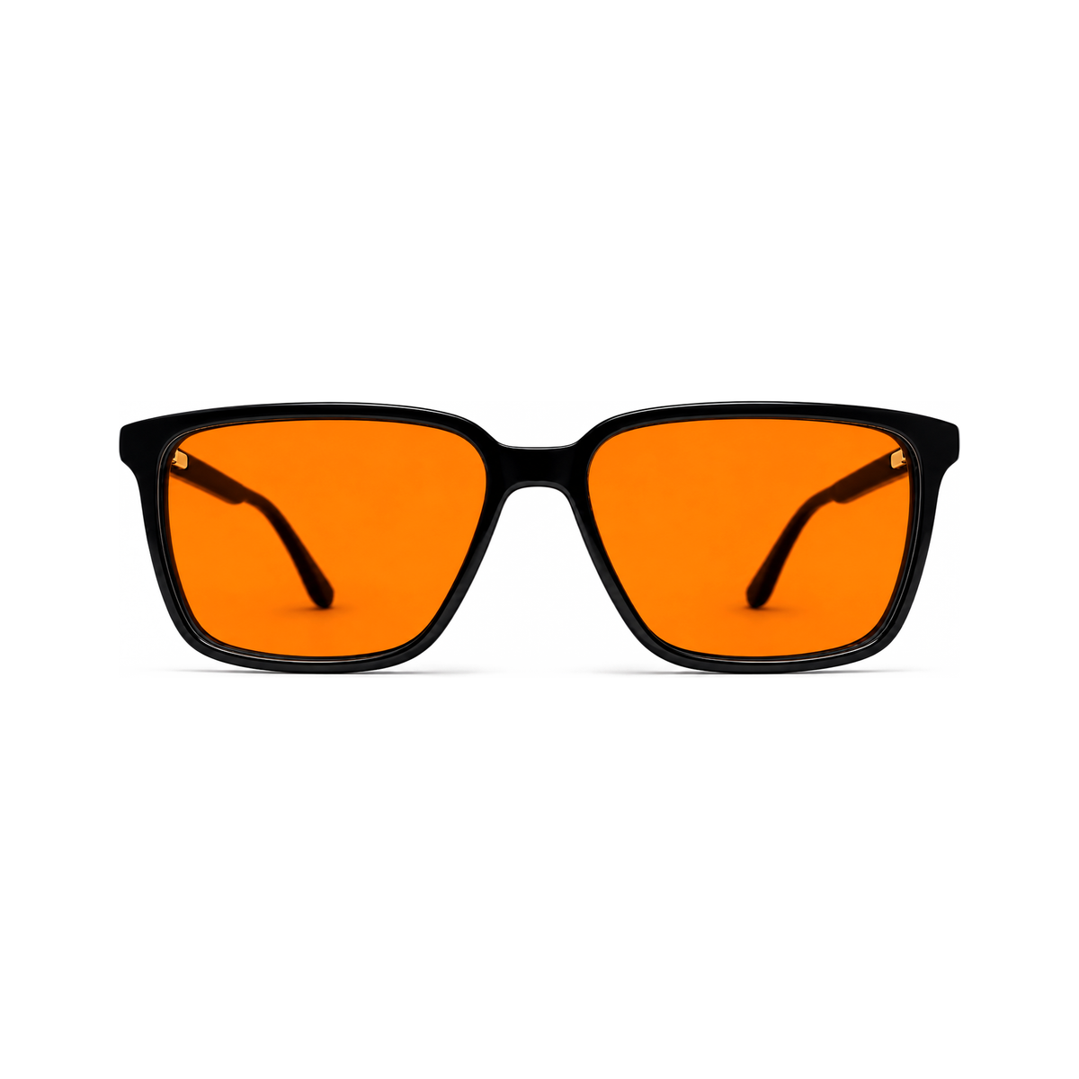 Sterling Jet Black sleep glasses, professional square
