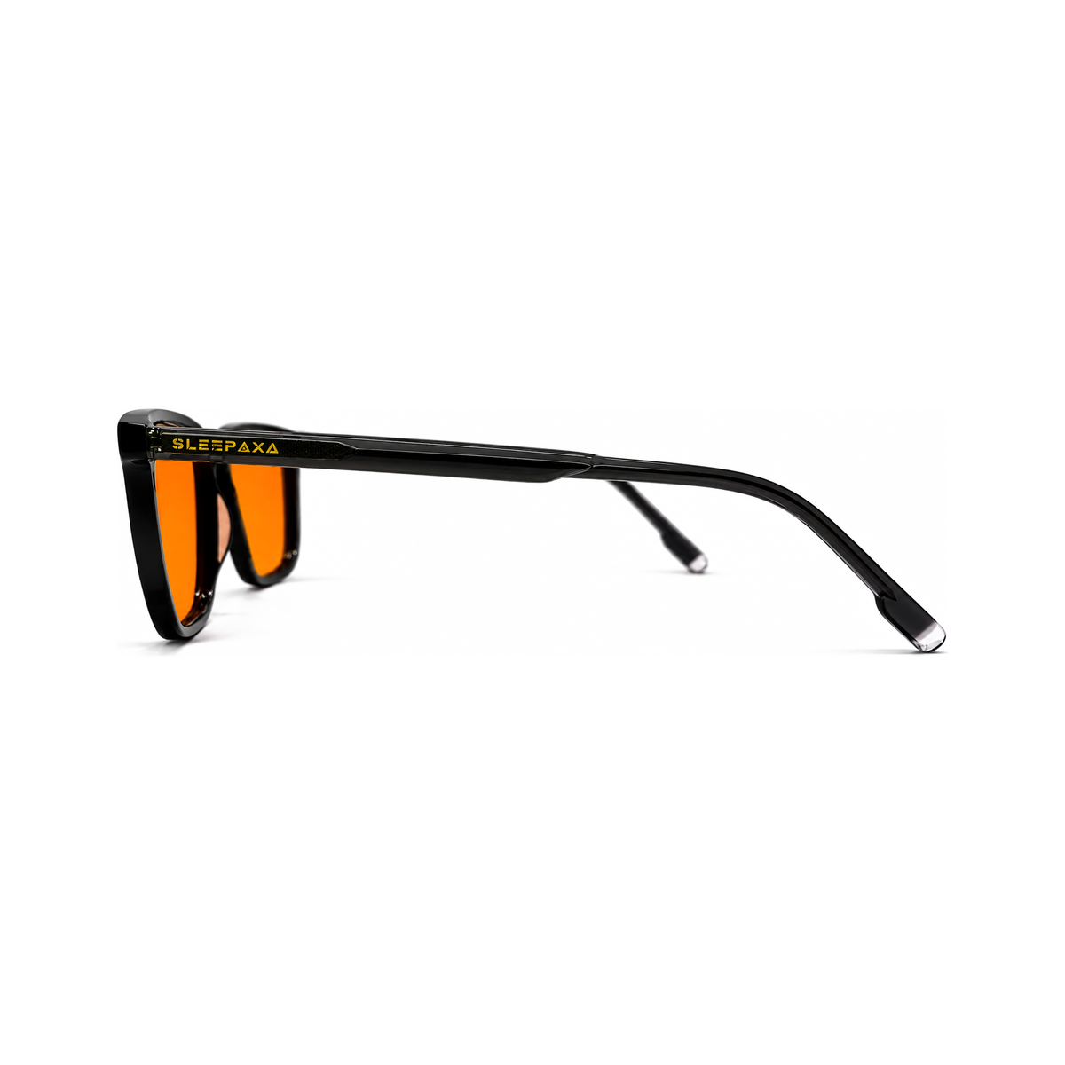 Sterling Jet Black sleep glasses, professional square