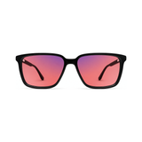 Sterling Jet Black FL-41 migraine glasses, professional square