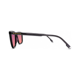 Sterling Jet Black FL-41 migraine glasses, professional square