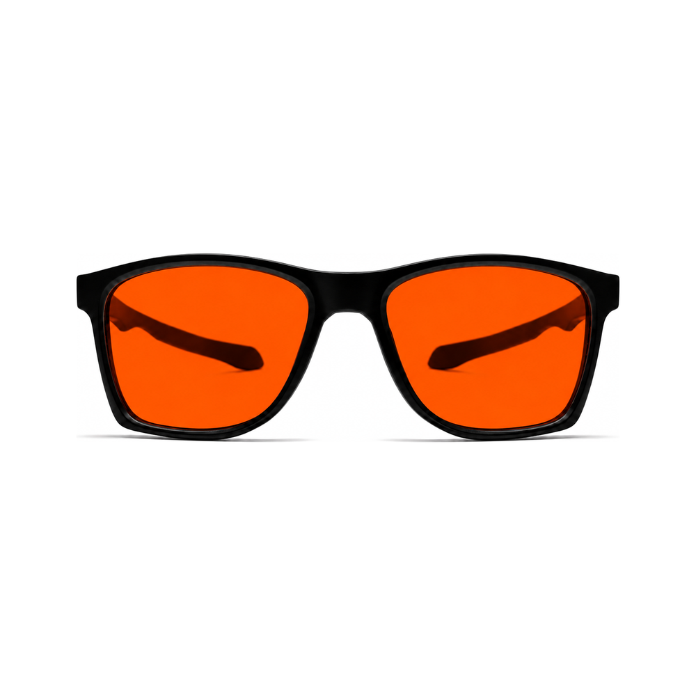 Torque Matte Black sleep glasses, sport square