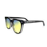 Sleepaxa Elixir Translucent Black gaming & computer glasses with yellow blue-light filter – side view