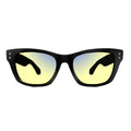 Sleepaxa Panache Jet Black Gaming & Computer Glasses – Yellow Blue-Light Filter