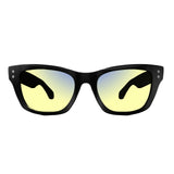 Sleepaxa Panache Jet Black gaming & computer glasses with yellow blue-light filter