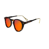 Sleepaxa Mosaic Brown Derby red circadian sleep glasses blocking 100% of light up to 550nm – side view
