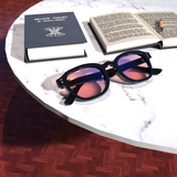 Unveiling Elegance: Sleepaxa Grandeur Jet Black FL-41 Tinted Migraine Glasses - Your Ultimate Shield Against Light Sensitivity - SleepAxa