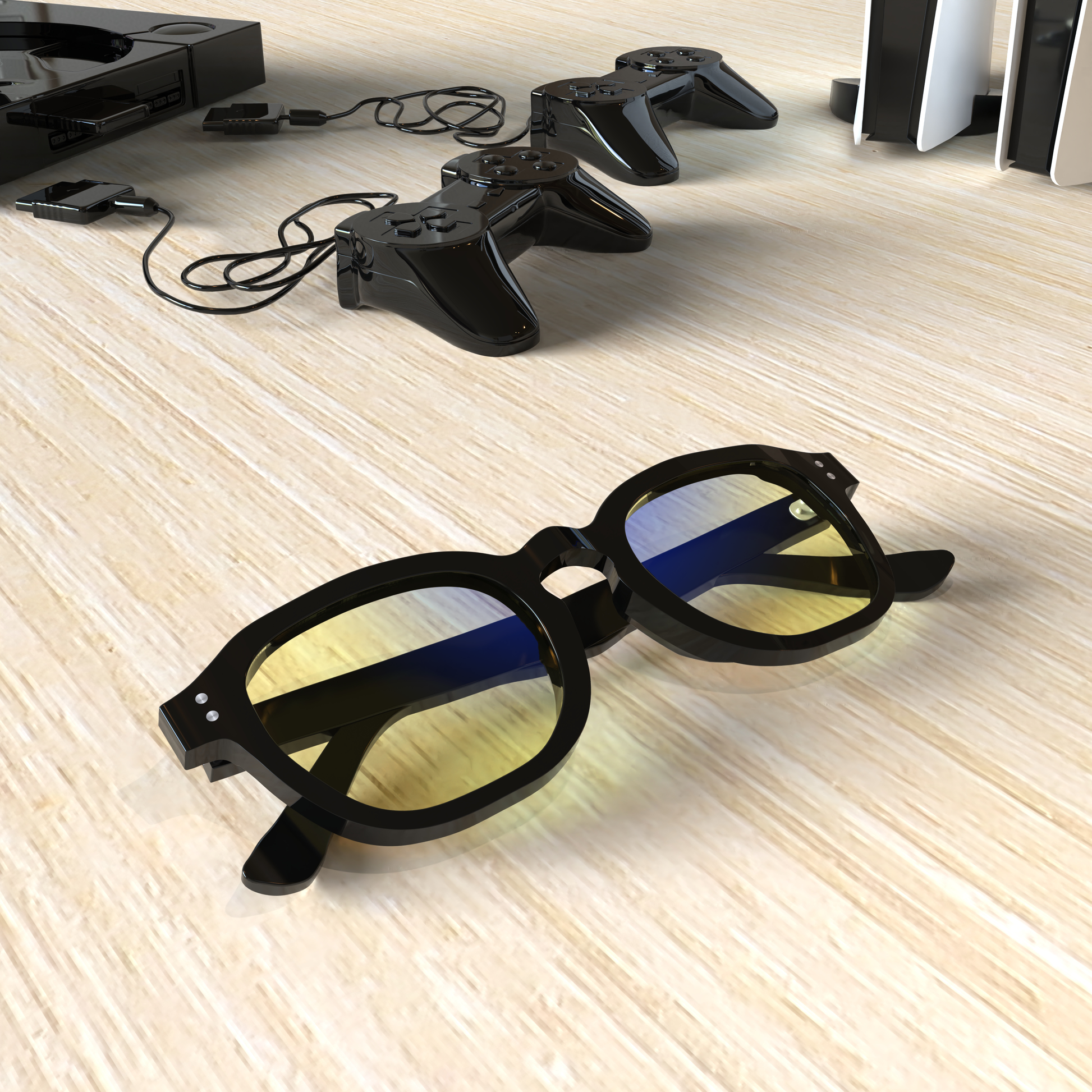 Sleepaxa Grandeur Jet Black Gaming Glasses