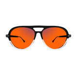 Sleepaxa Opulent Carbon Grey red circadian sleep glasses blocking 100% blue light to 550nm
