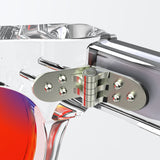 Sleepaxa Seraphic Lucid Clear red circadian sleep glasses blocking 100% of light up to 550nm – lens detail view