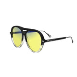 Sleepaxa Opulent Carbon Grey gaming & computer glasses with yellow blue-light filter – side view