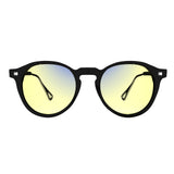 Sleepaxa Mosaic Dark Black gaming & computer glasses with yellow blue-light filter