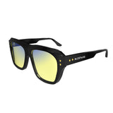 Sleepaxa Celestial Jet Black gaming & computer glasses with yellow blue-light filter – side view
