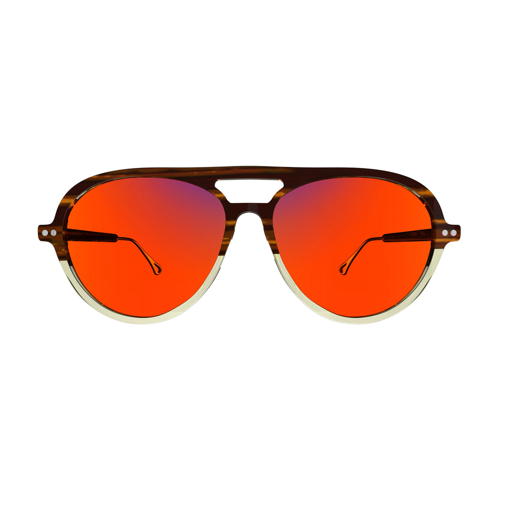 Sleepaxa Opulent Otter Brown red circadian sleep glasses blocking 100% blue light to 550nm