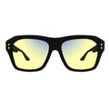Sleepaxa Celestial Jet Black Gaming & Computer Glasses – Yellow Blue-Light Filter