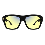Sleepaxa Celestial Jet Black gaming & computer glasses with yellow blue-light filter