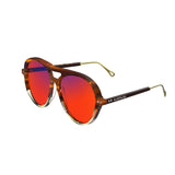 Sleepaxa Opulent Otter Brown red circadian sleep glasses blocking 100% of light up to 550nm – side view
