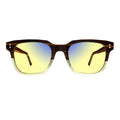 Sleepaxa Artisan Espresso Brown Gaming & Computer Glasses – Yellow Blue-Light Filter