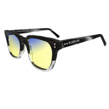 Sleepaxa Artisan Mid Grey gaming & computer glasses with yellow blue-light filter – side view
