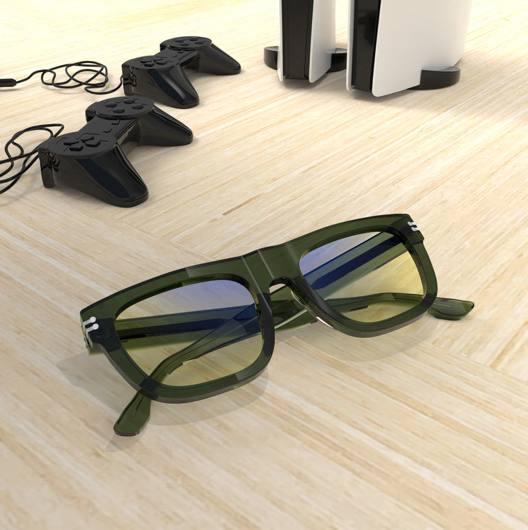 Sleepaxa Orion Rifle Green Gaming Glasses