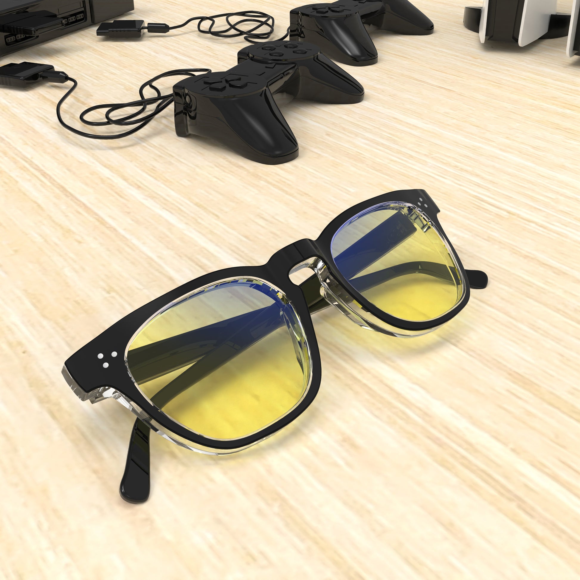 Sleepaxa Seraphic Gun Black Gaming Glasses