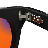 Sleepaxa Elixir Translucent Black red circadian sleep glasses blocking 100% of light up to 550nm – lens detail view