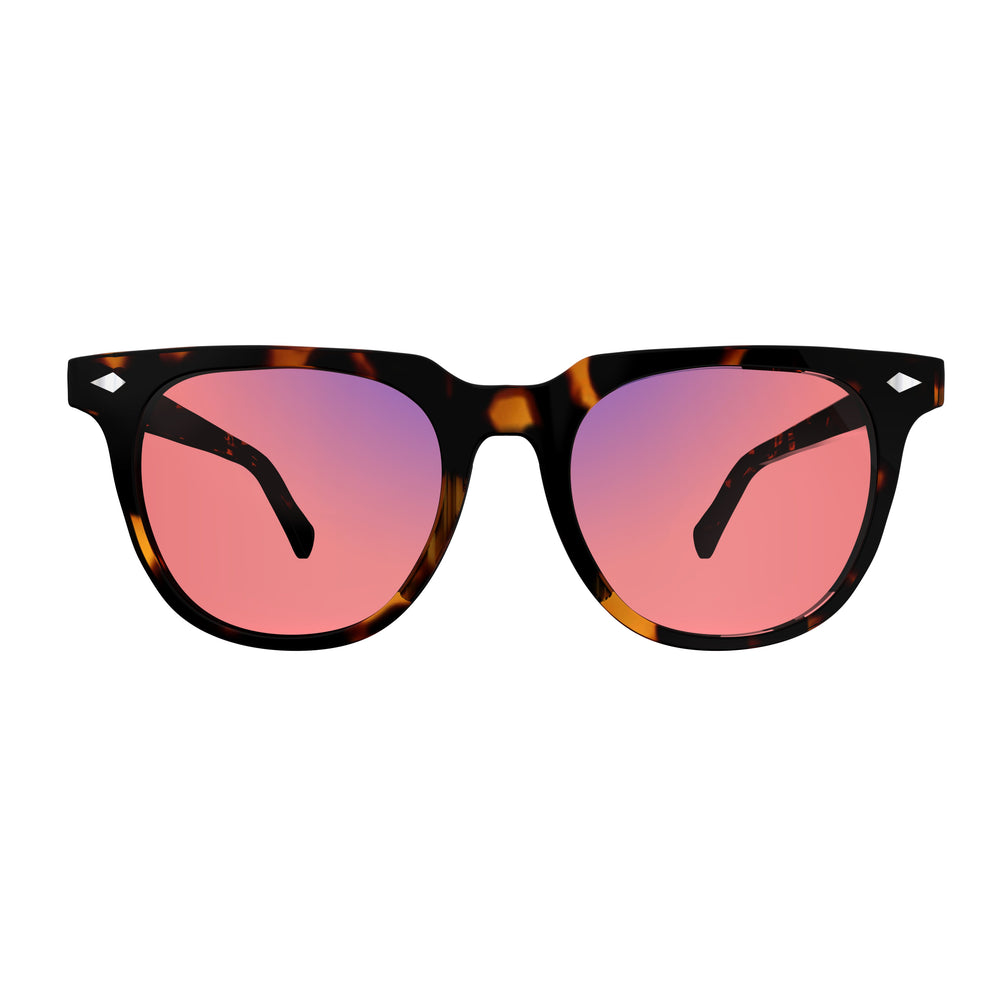 Sleepaxa Elixir Crater Brown FL-41 migraine & light sensitivity glasses