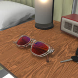 Sleepaxa Seraphic Lucid Clear red circadian sleep glasses blocking 100% of light up to 550nm – lifestyle view