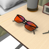 Sleepaxa Solstice Jet Black red circadian sleep glasses blocking 100% of light up to 550nm – lifestyle view